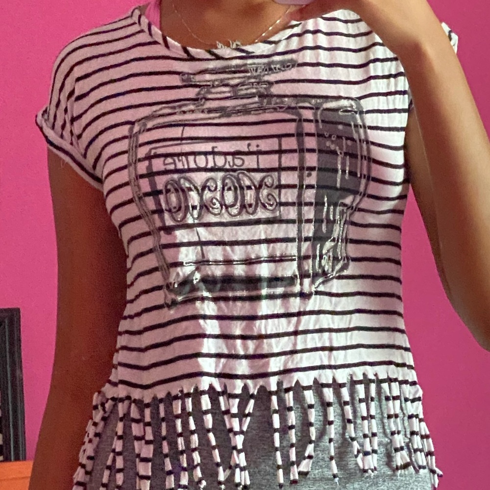 Black and White Stripe Shirt